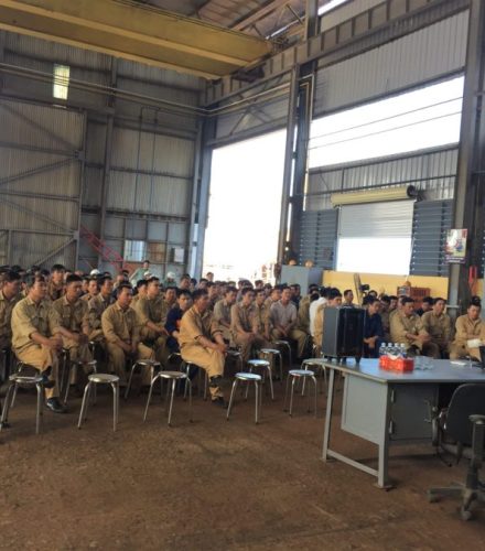 Safety training by Trade Union of Hong Bang district 2018